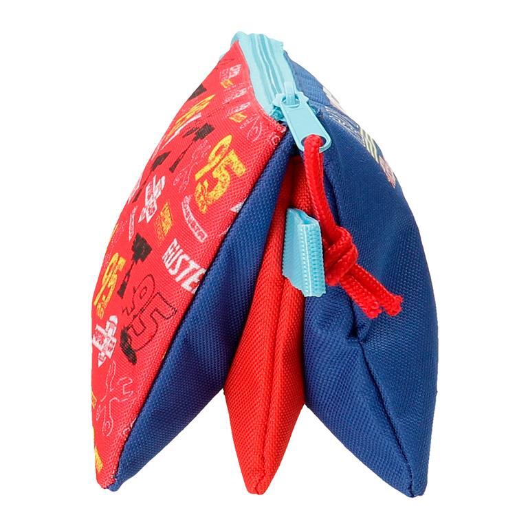 Astuccio tre scomparti Bambino Disney Cars Lets Race 12 cm Rosso 2/6