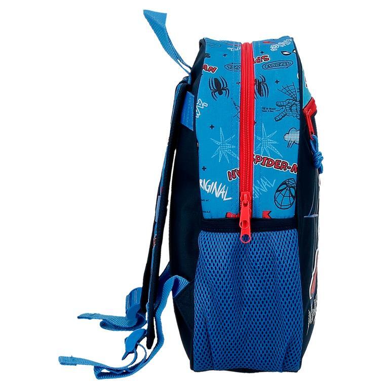 Mochila escolar Niño Marvel Spiderman Totally awesome  33 cm Azul