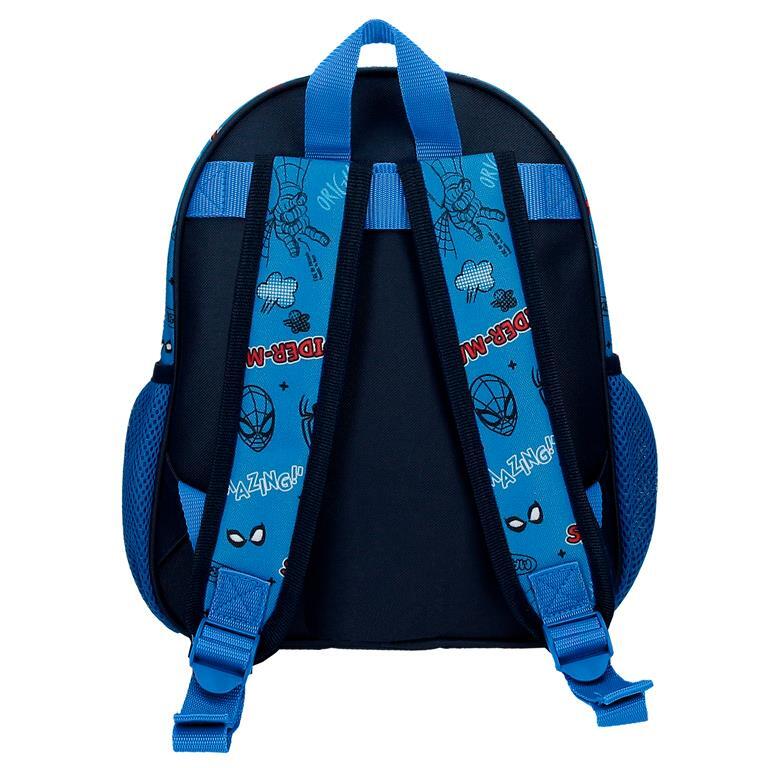 Mochila escolar Niño Marvel Spiderman Totally awesome  33 cm Azul