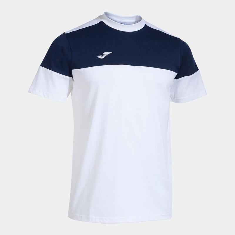 Camiseta Manga Corta Fútbol Niños Joma Crew V Blanco