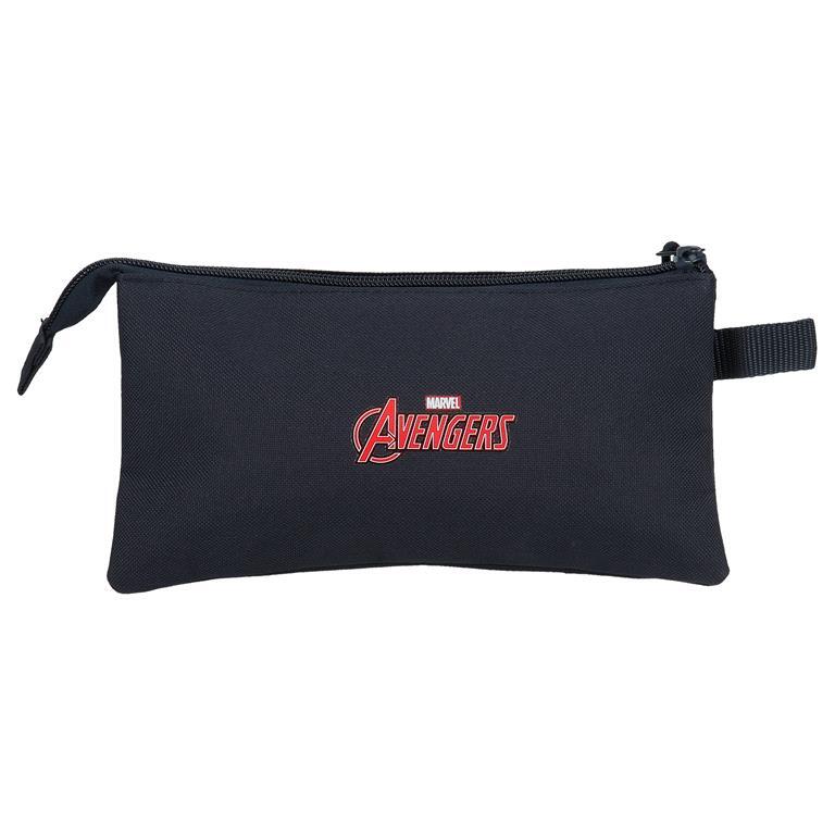 Estuche tres compartimentos Niño Marvel Avengers To the power  12 cm Negro 3/6