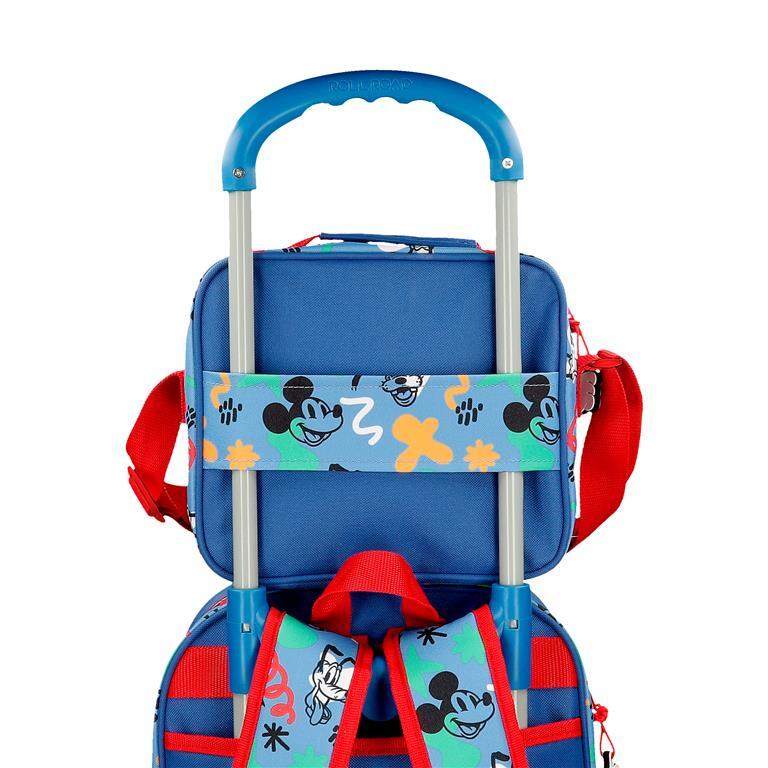 Necessaire com bandolera menino Disney Mickey Peek a Boo 21cm Azul 5/6