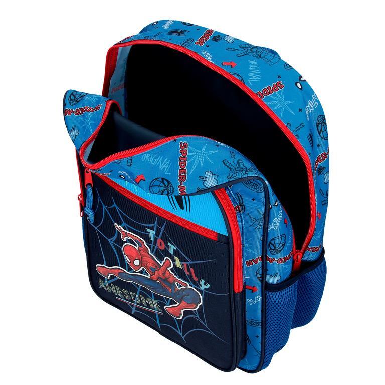 Mochila escolar Niño Marvel Spiderman Totally awesome  40 cm Azul