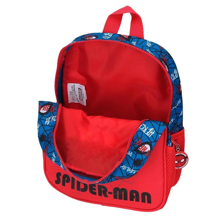 Sac à dos scolaire enfant Marvel Spiderman Authentic avec chariot 28cm Rouge 4/6