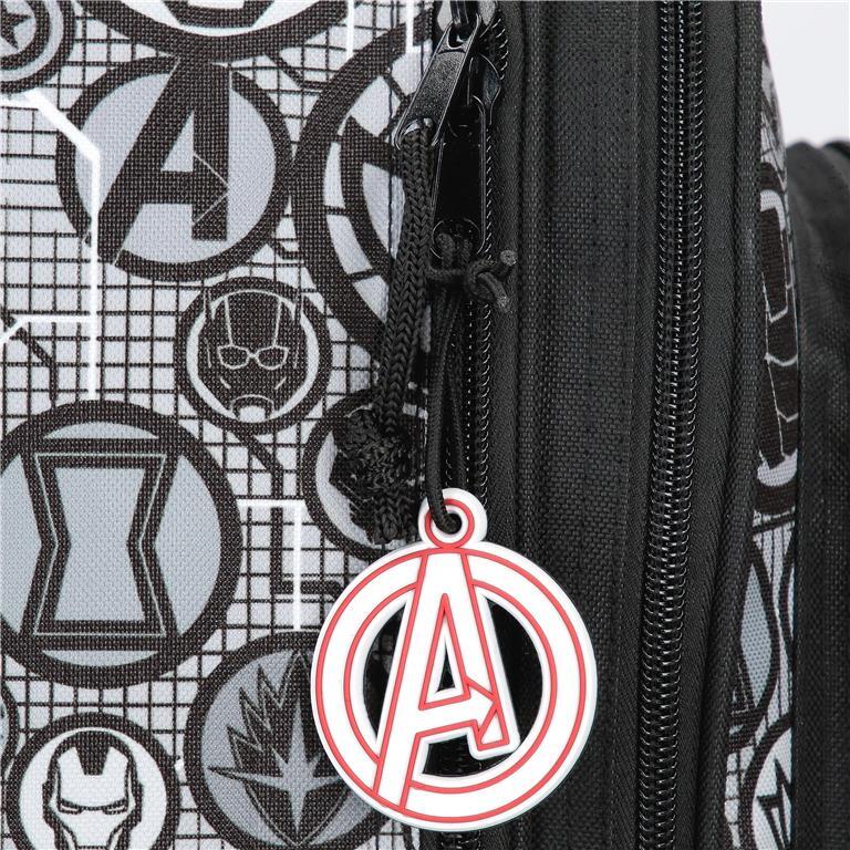 Estuche tres compartimentos Niño Marvel Heroes  7 cm Negro