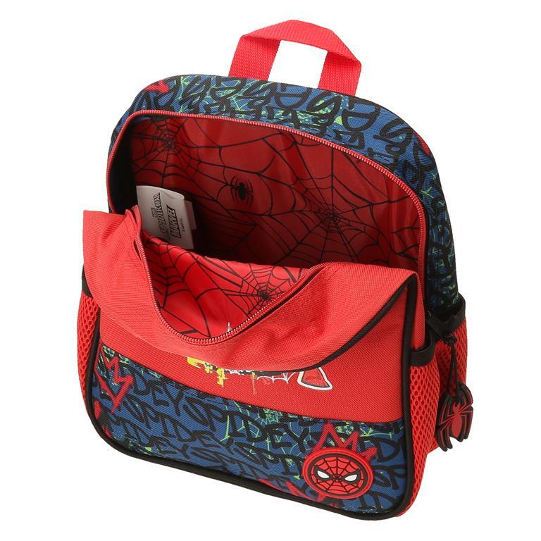 Mochila escolar Niño Marvel Spiderman urban  28 cm Rojo