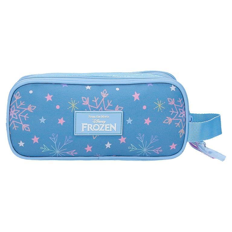 Estuche tres compartimentos Niña Disney  Frozen Magic ice  10 cm Azul