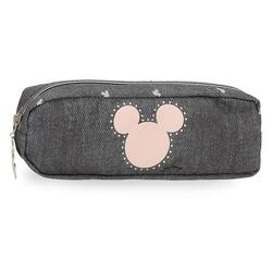 Estuche Niña Disney Mickey studs  7 cm negro