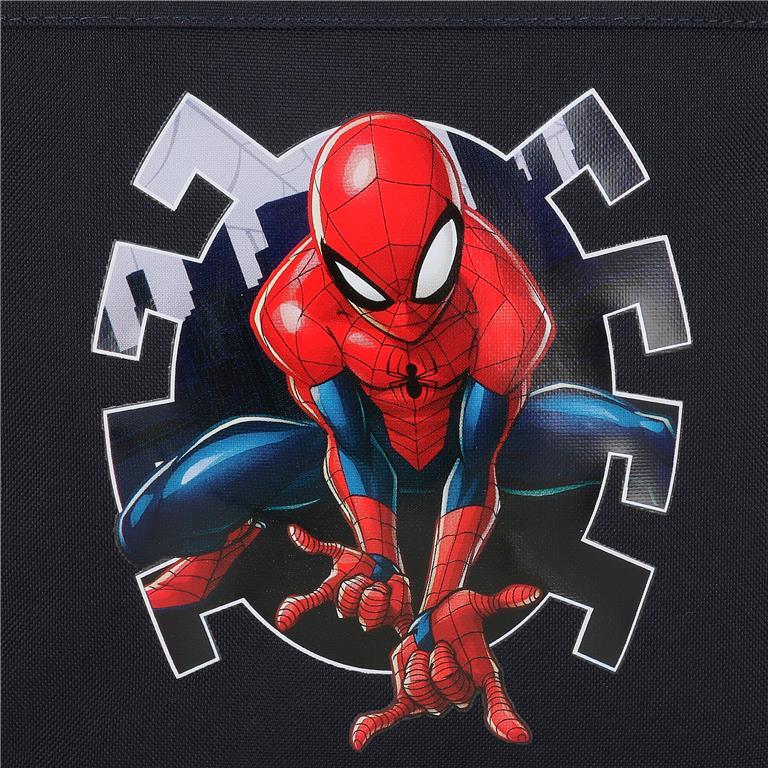 Estuche tres compartimentos Niño Marvel Spiderman Attack  12 cm Negro