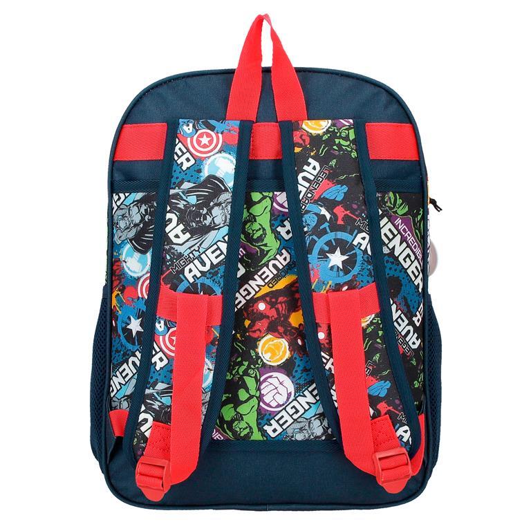 Mochila escolar Niño Marvel Legendary dos compartimentos 40 cm Azul