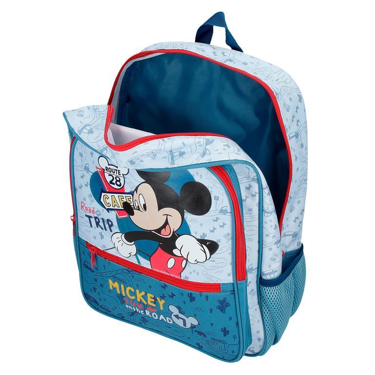 Mochila escolar Niño Disney Mickey Road Trip  38 cm Azul