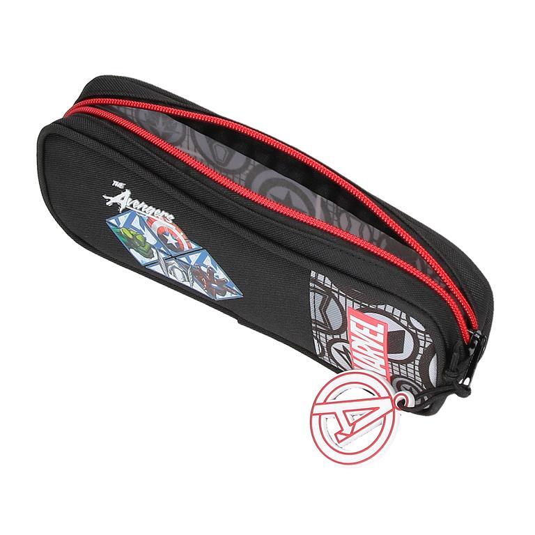 Estuche tres compartimentos Niño Marvel Heroes  7 cm Negro