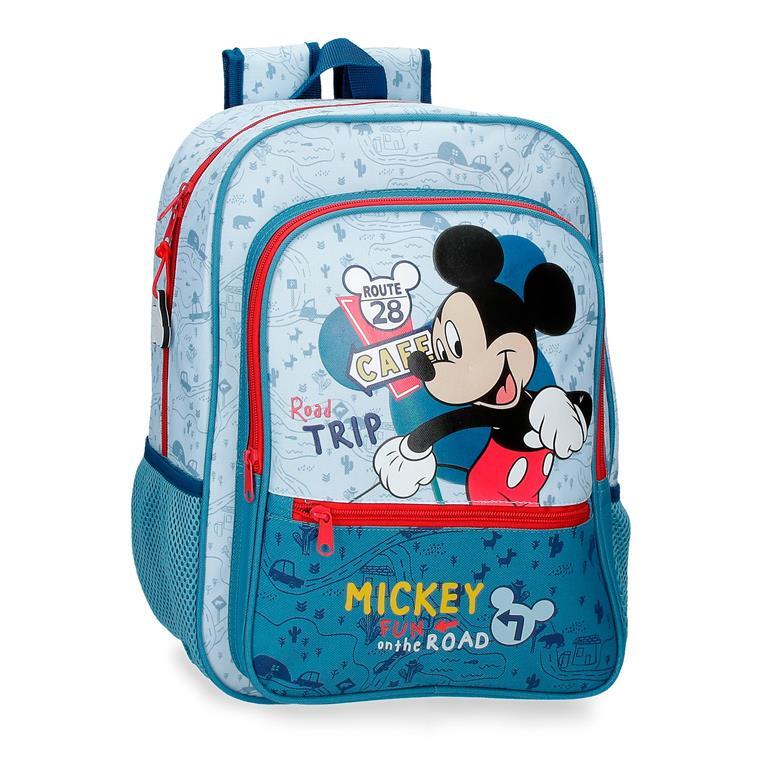 Mochila escolar Niño Disney Mickey Road Trip  38 cm Azul