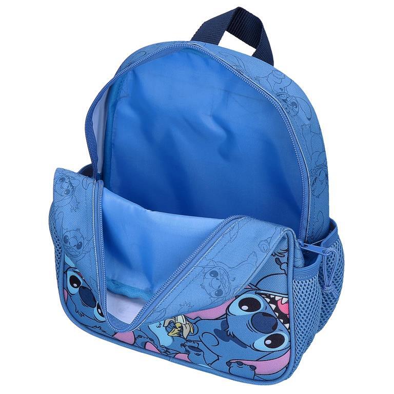 Mochila escolar Unisex Disney Happy Stitch  25 cm Azul