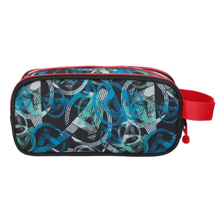 Estojo de três compartimentos menino Marvel Shield 10cm Preto 3/5