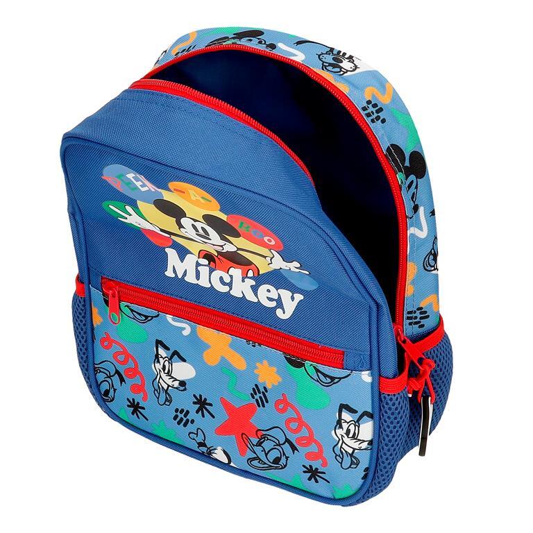 Mochila escolar Niño Disney Mickey Peek a Boo  28 cm Azul