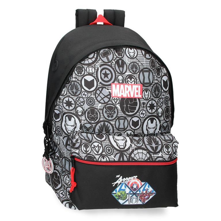 Sac à dos scolaire Garçon Marvel Heroes 44 cm Noir 1/7