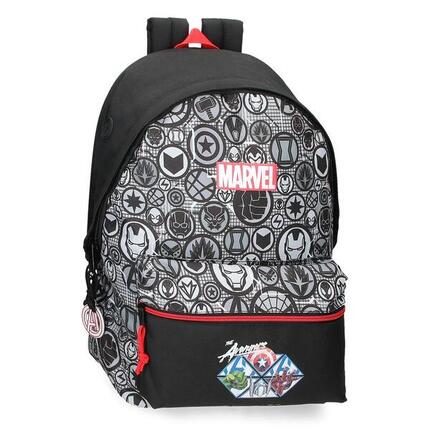 Mochila escolar Niño Marvel Heroes 44 cm Negro
