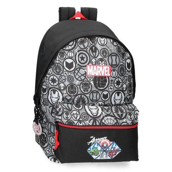 Mochila escolar Niño Marvel Heroes 44 cm Negro
