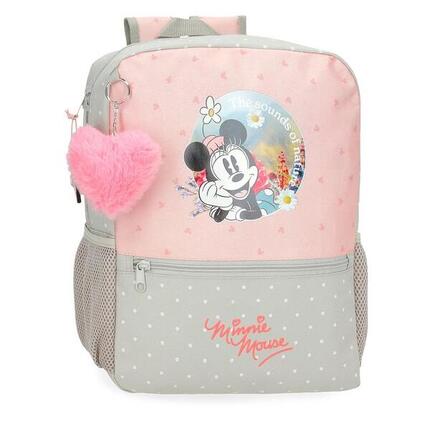 Sac à dos scolaire Fille Disney Minnie Wild nature 33cm Vert