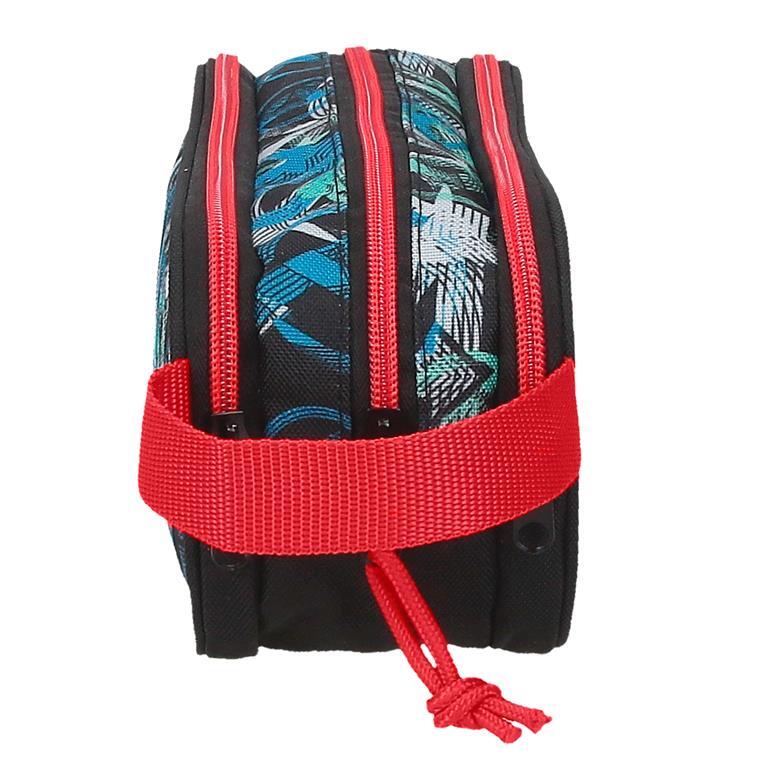 Estojo de três compartimentos menino Marvel Shield 10cm Preto 2/5