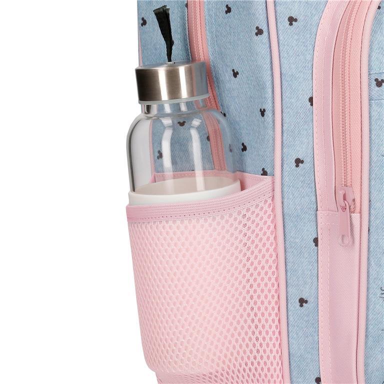 Mochila escolar Niña Disney Minnie American darling con carro  38 cm Azul 5/5