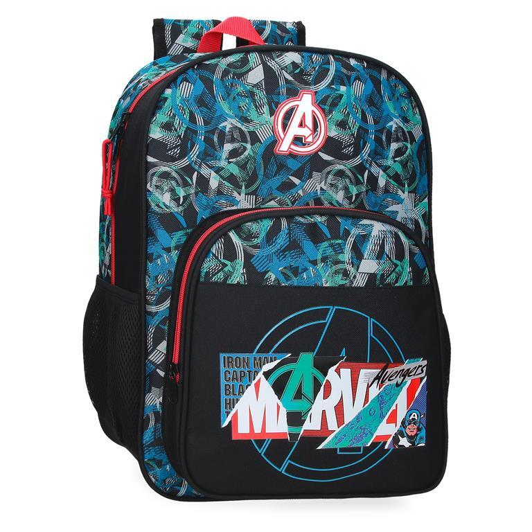 Sac à dos scolaire Garçon Marvel Shield 38 cm Noir 1/5