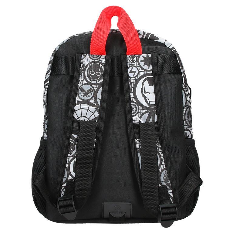 Mochila escolar Niño Marvel Heroes  32 cm Negro