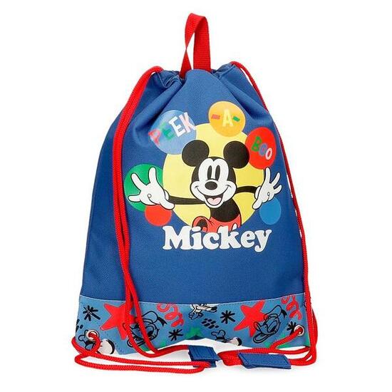 Bolsa de merienda Niño Disney Mickey Peek a Boo 34 cm Azul