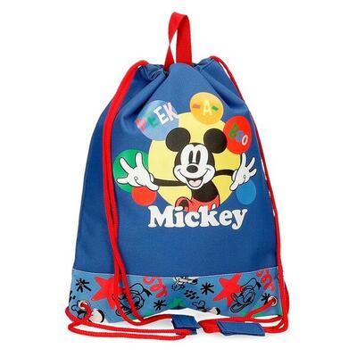 Bolsa de merienda Niño Disney Mickey Peek a Boo 34 cm Azul