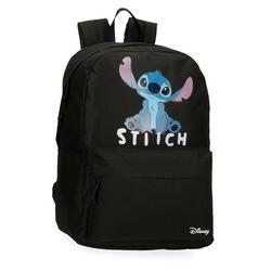 Sac à dos scolaire Fille Disney Stitch cute 45 cm Noir