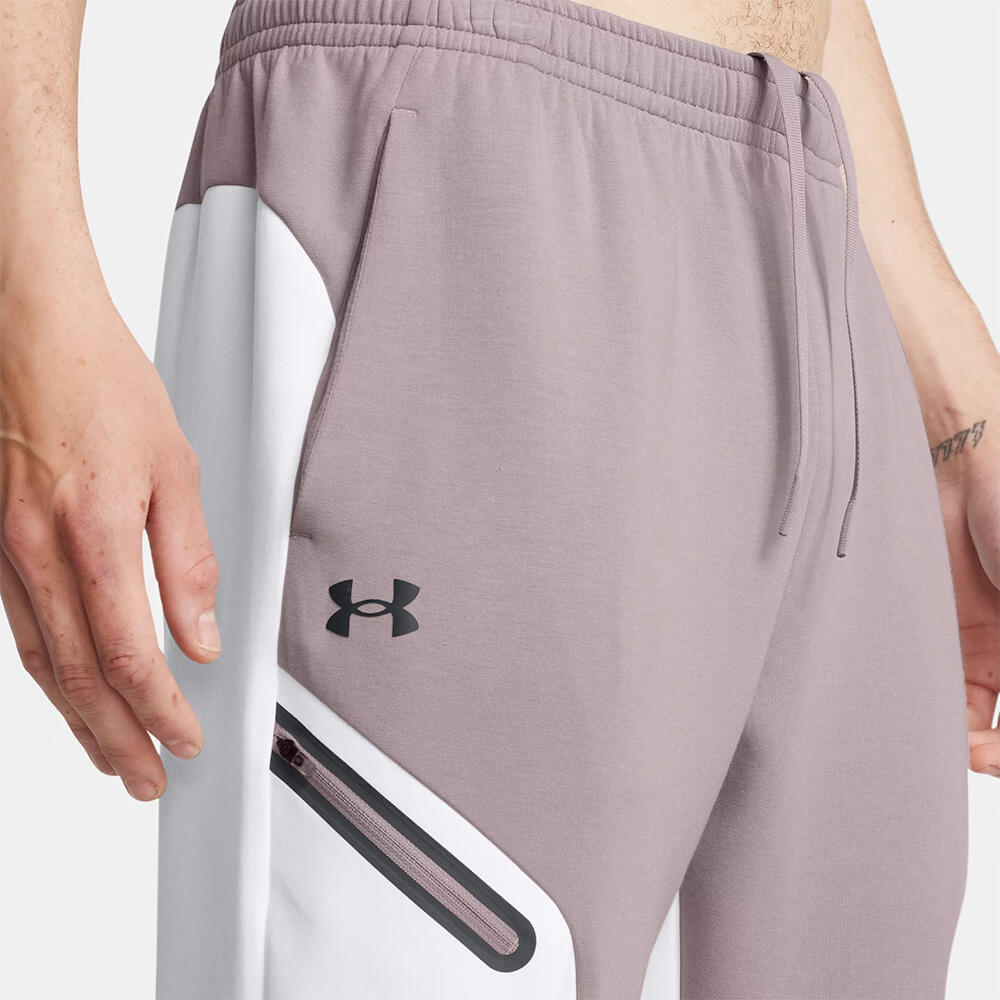 Pantalon Jogging Under Armour Homme Fleece UA Innarêtable Homme Blanc et Tetra 5/6