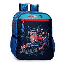 Mochila escolar Niño Marvel Spiderman Totally awesome  28 cm Azul