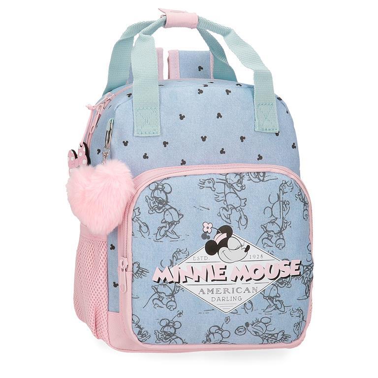 Mochila escolar Niña Disney Minnie American darling  32 cm Azul