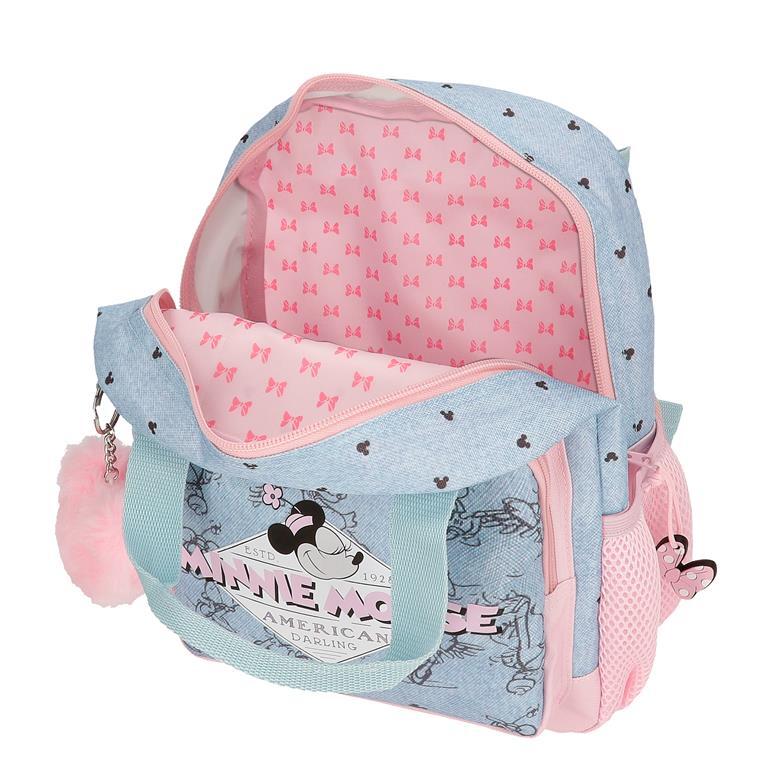 Mochila escolar Niña Disney Minnie American darling  32 cm Azul