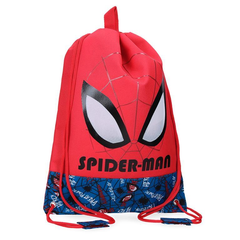 Mochila Saco Niño Marvel Spiderman Authentic  42 cm Rojo