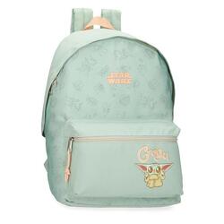 Sac à dos scolaire Unisexe Star wars Grogu 44cm Vert