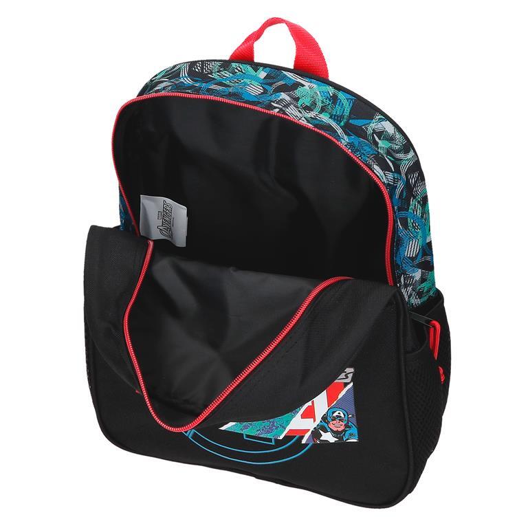 Mochila escolar Niño Marvel Shield  33 cm Negro