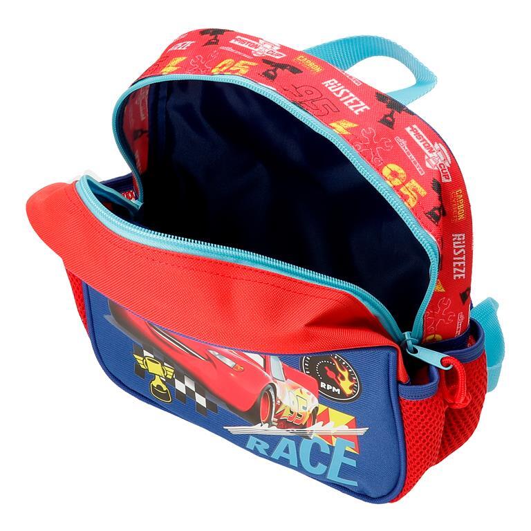 Mochila escolar Niño Disney Cars Lets race  25 cm Rojo