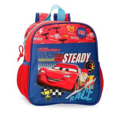 Mochila escolar Niño Disney Cars Lets race 25 cm Rojo