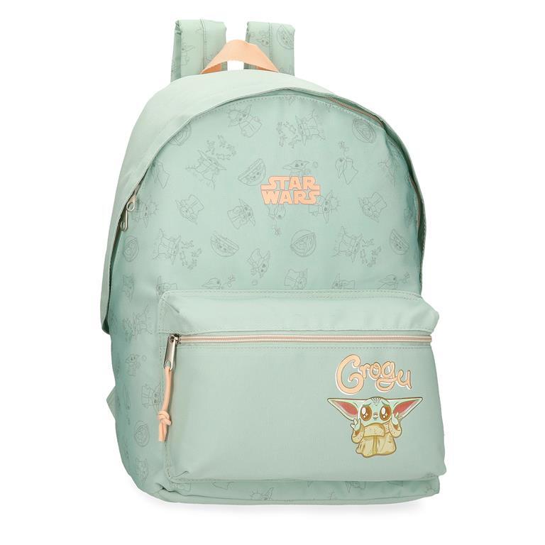 Mochila escolar Unisex Star wars Grogu  44 cm Verde