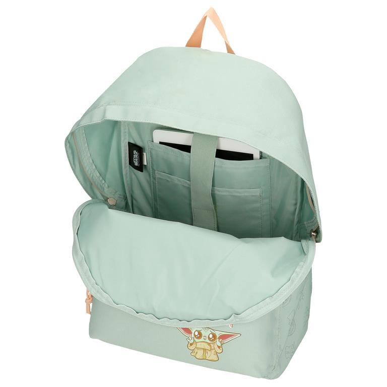 Sac à dos scolaire Unisexe Star wars Grogu 44cm Vert 4/6