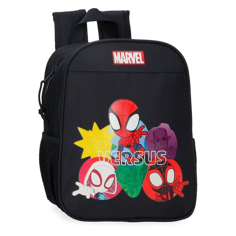 Mochila escolar Niño Marvel Versus Spidey  28 cm Negro