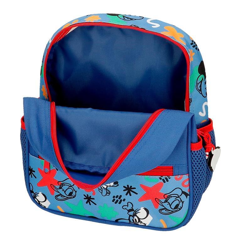 Mochila escolar Niño Disney Mickey Peek a Boo  25 cm Azul