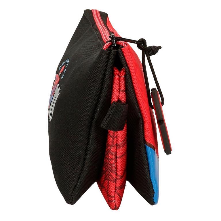 Astuccio tre scomparti Bambino Marvel Spiderman Protector 12 cm Rosso 2/5