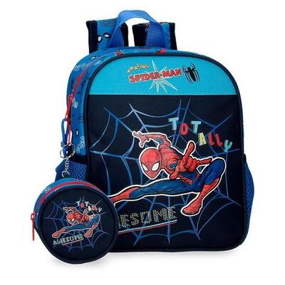 Mochila escolar Niño Marvel Spiderman Totally awesome 25 cm Azul