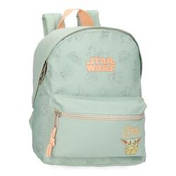 Mochila escolar Unisex Star wars Grogu  28 cm Verde