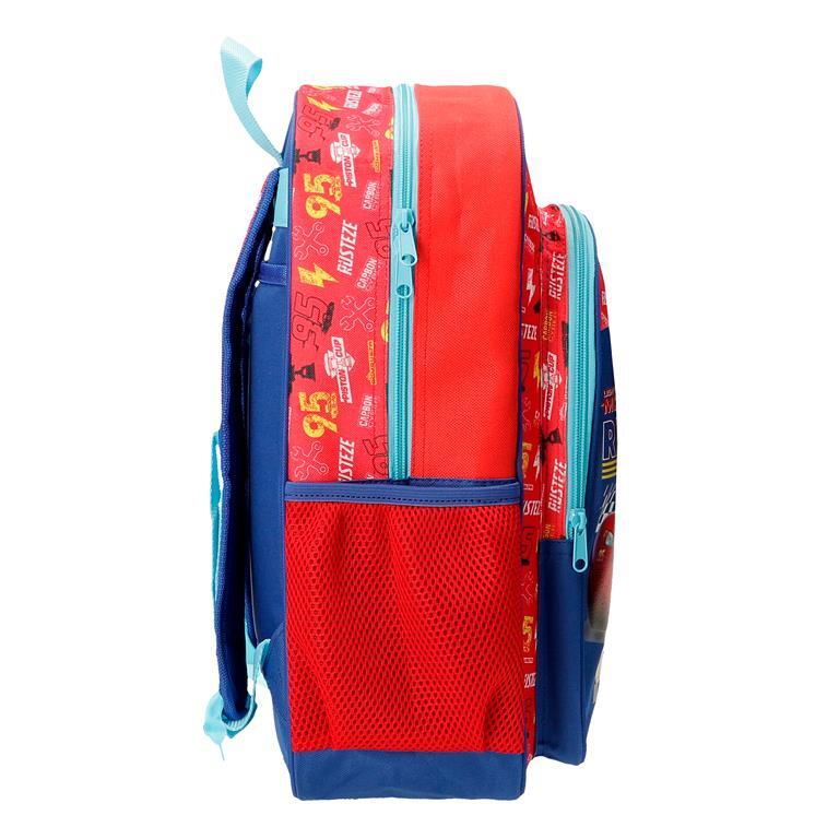 Mochila escolar Niño Disney Cars Lets race  40 cm Rojo