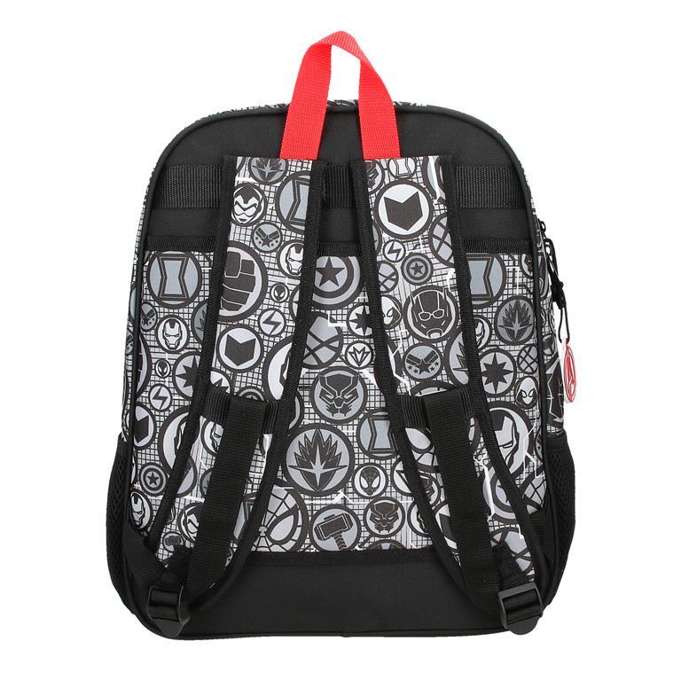 Mochila escolar Niño Marvel Heroes  38 cm Negro