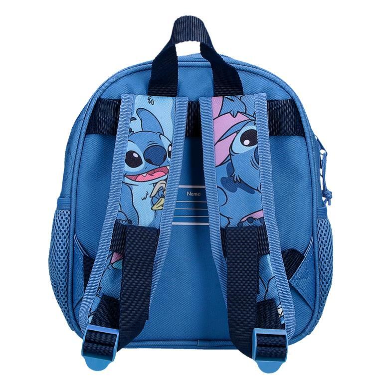 Mochila escolar Unisex Disney Happy Stitch  25 cm Azul